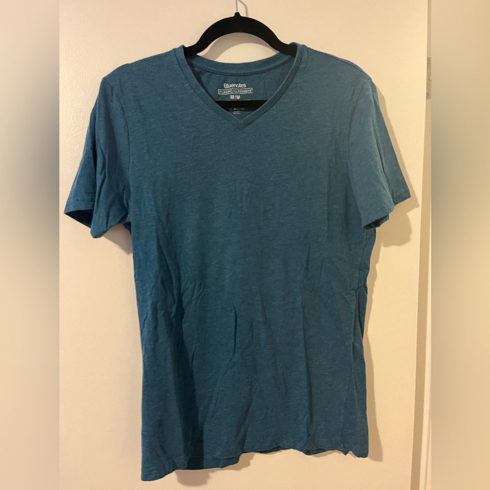 Blue V-Neck T-Shirt
